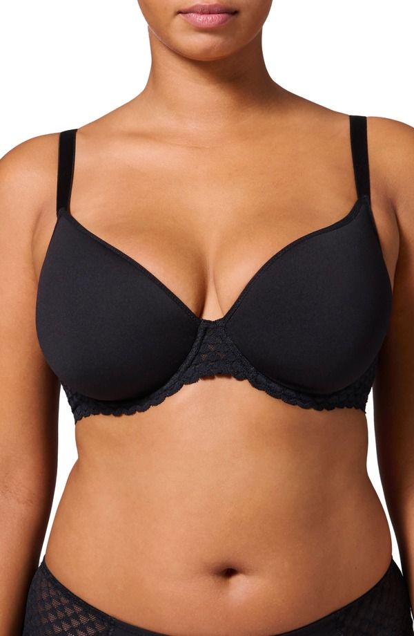 シモーヌペレール レディース アンダーウェア ブラジャー Simone Perele Subtile 3D Underwire Plunge Bra Black ブラック