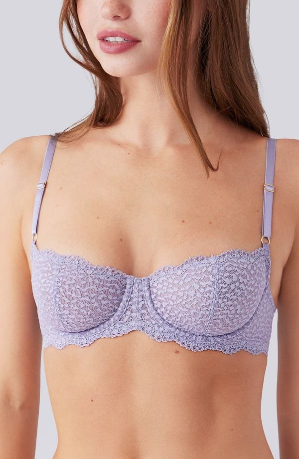 ビーテンプティッド レディース アンダーウェア ブラジャー btemptd by Wacoal Untamed Underwire Demi Bra Lavender Gray グレー
