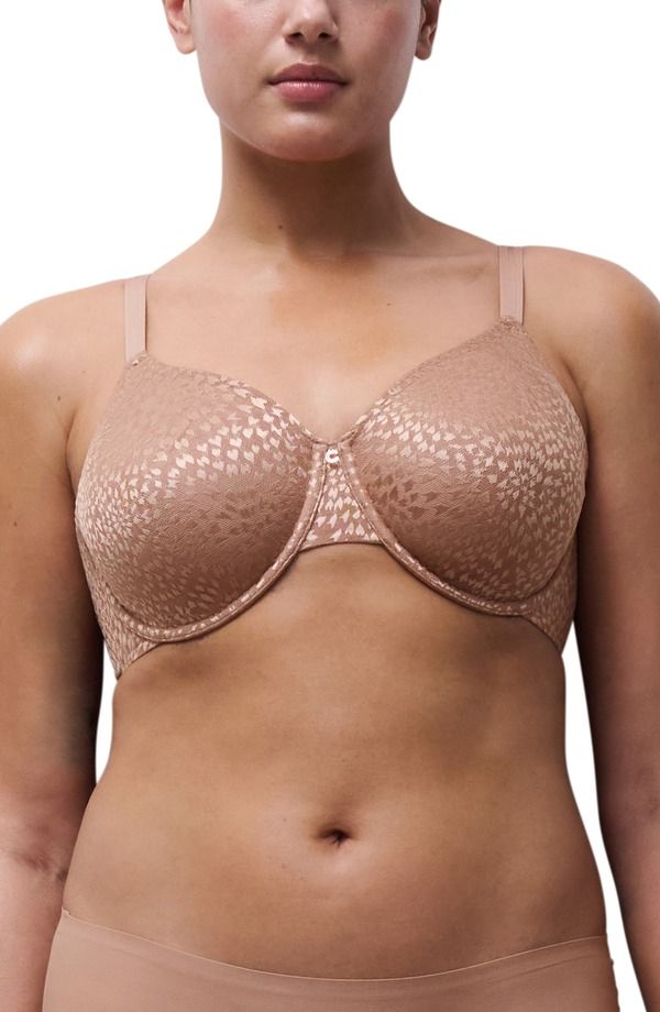 シャンテル レディース アンダーウェア ブラジャー ミニ Chantelle Lingerie Magique Underwire Back Smoothing Minimizer Bra Coffee Latte コーヒー