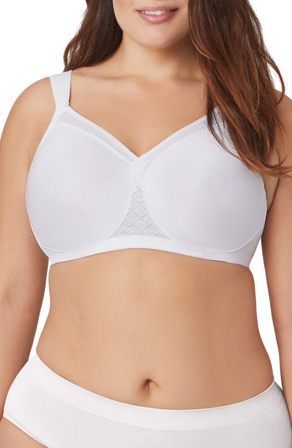 グラマライズ レディース トップス Tシャツ Glamorise MagicLift SeamlessupportShirt Bra White ホワイト