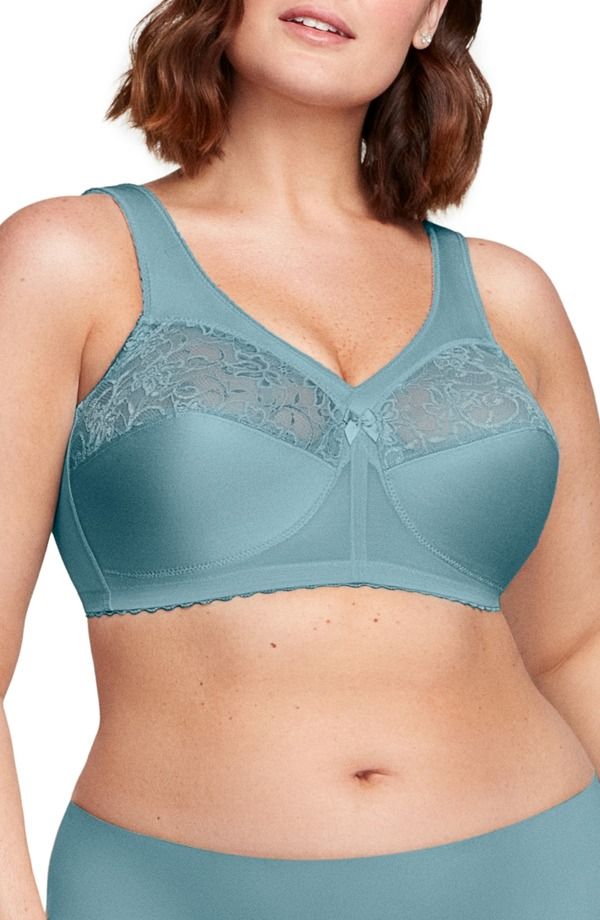グラマライズ レディース アンダーウェア ブラジャー Glamorise MagicLift Original Support Bra Glacier