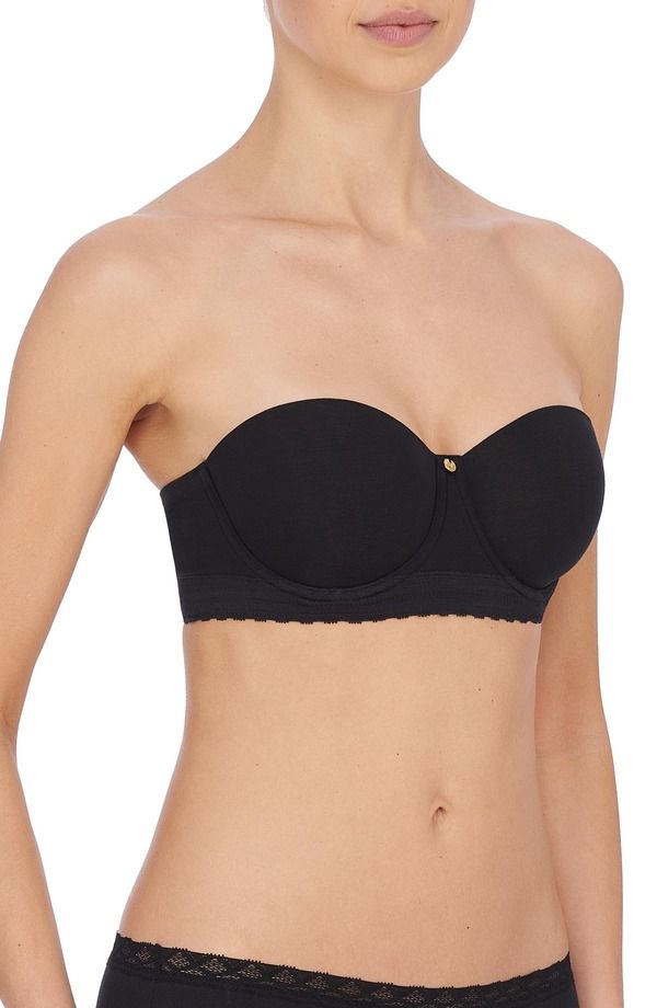 ナトリ レディース アンダーウェア ブラジャー ストラップレス Natori Truly Smooth Longline Strapless Bra Black ブラック