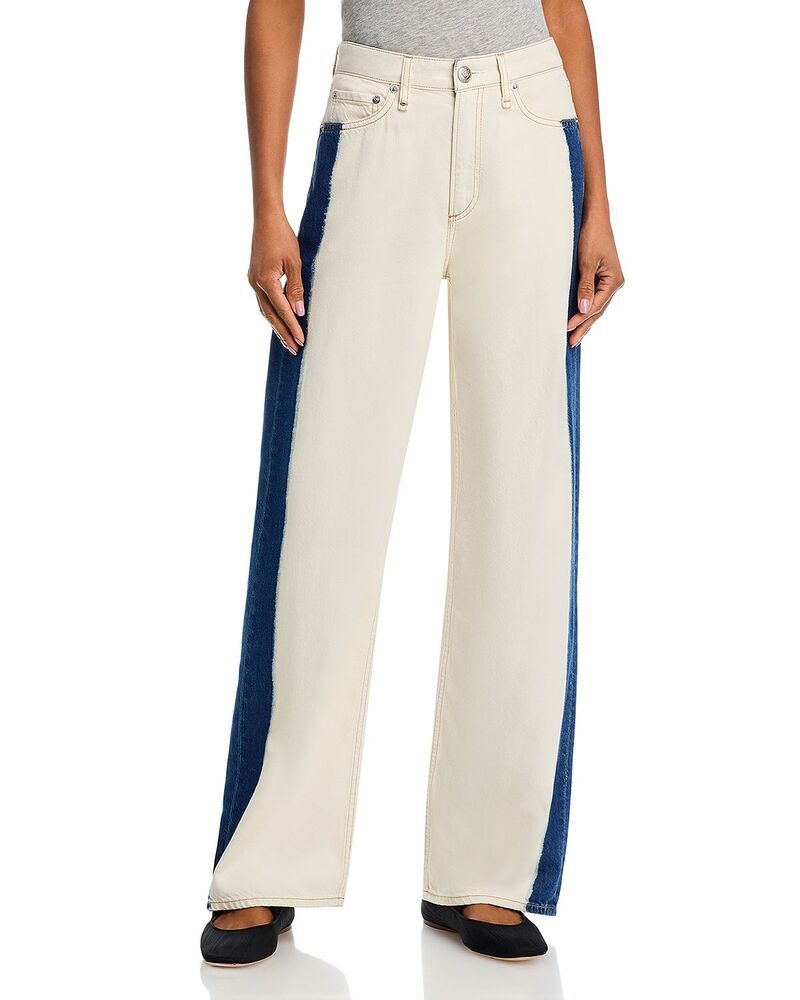 ラグアンドボーン レディース ボトムス デニムパンツ ワイドレッグ ジーンズ rag bone Logan Wide Leg Jeans in Dark Bleach Dark Bleach