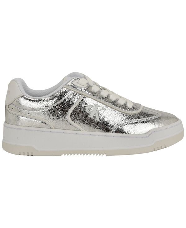 カルバンクライン レディース シューズ スニーカー レース Calvin Klein Womens Pazquale LaceUp SneakersilverWhite ホワイト