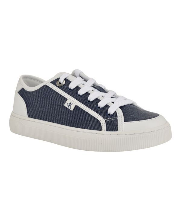 カルバンクライン レディース シューズ スニーカー レース Calvin Klein Womens Lorean LaceUp Sneakers Dark Blue ブルー