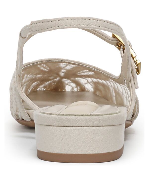 フランコサルト レディース シューズ パンプス Franco Sarto Womens Destin 4 Round Toe Slingback Flats Vanilla Beige Crocheted Fabric ベージュ