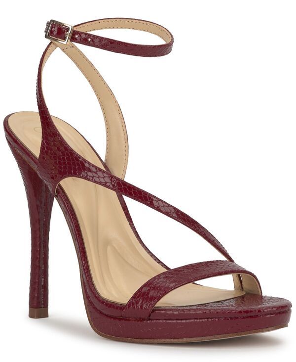 ジェシカシンプソン レディース シューズ サンダル Jessica Simpson Womens Dixia Strappy Stiletto Dressandals Chili Pepper Glazed Snake