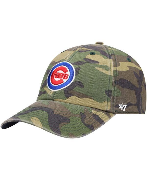 47 ブランド メンズ アクセサリー 帽子 47 Brand Mens Camo Chicago Cubs Team Clean Up Adjustable Hat Camo