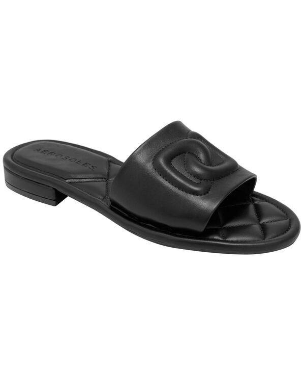 エアロソールズ レディース シューズ サンダル Aerosoles Womens Jilda Open Toe Flat Sandals Black ブラック