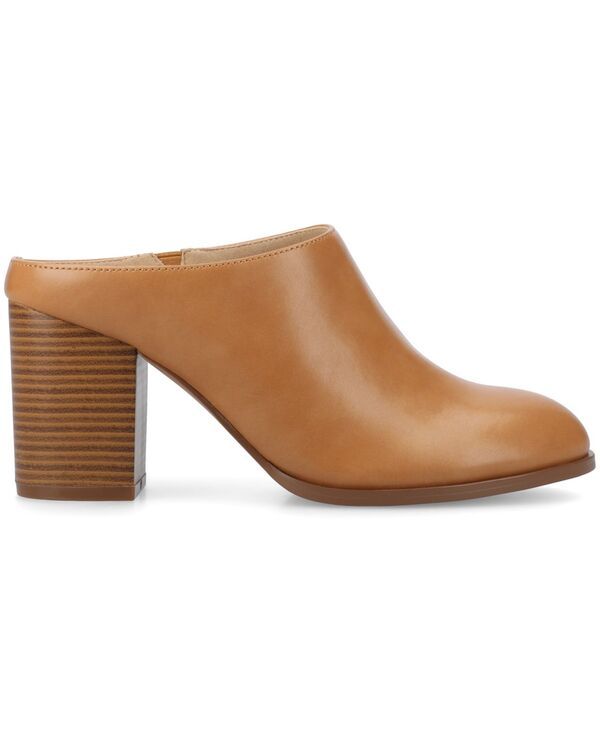 ジュルネ コレクション レディース シューズ パンプス ヒール Journee Collection Womens Kendra Block Heel Mules Tan タン