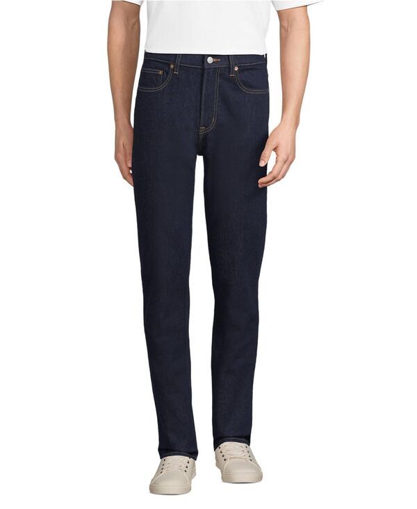 ランズエンド メンズ ボトムス デニムパンツ スリムフィット Lands End Menstretch Slim Fit Forever Jean Forever blue ブルー