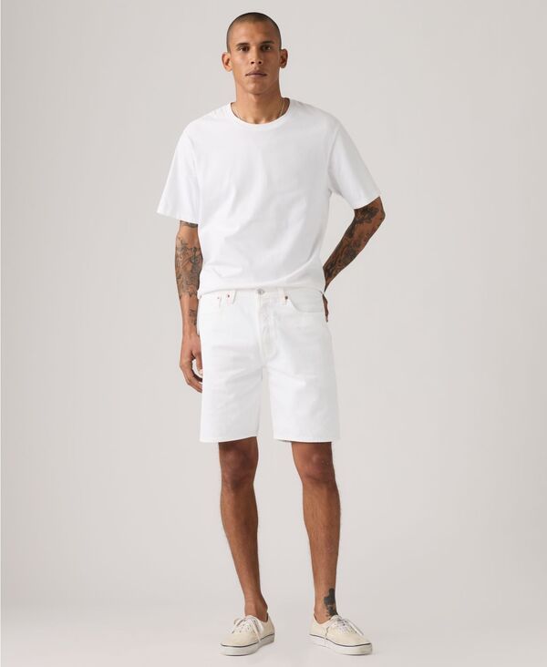 リーバイス メンズ ボトムス ハーフパンツ・ショーツ ショートパンツ Levis Mens 501 Original Hemmed Stretch 9 Jean Shorts Optic Daisy