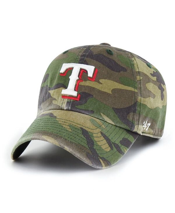 47 ブランド メンズ アクセサリー 帽子 47 Brand Mens 47 Camo Texas Rangers Clean Up Adjustable Hat Camo