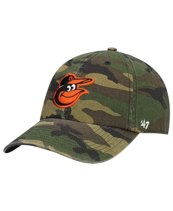 47 ブランド メンズ アクセサリー 帽子 47 Brand Mens Camo Baltimore Orioles Team Clean Up Adjustable Hat Camo