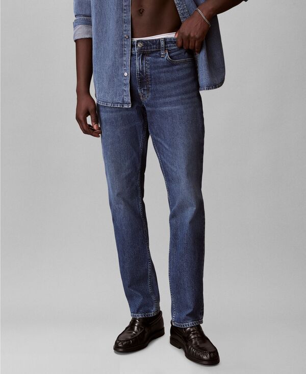カルバンクライン メンズ ボトムス デニムパンツ ジーンズ Calvin Klein MenslimFit Stretch Denim Jeans Hampton デニム