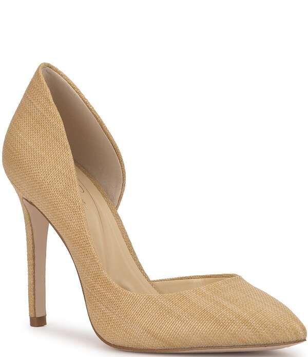 ジェシカシンプソン レディース シューズ ヒール Jessica Simpson Prizma Raffia dOrsay Pumps Natural