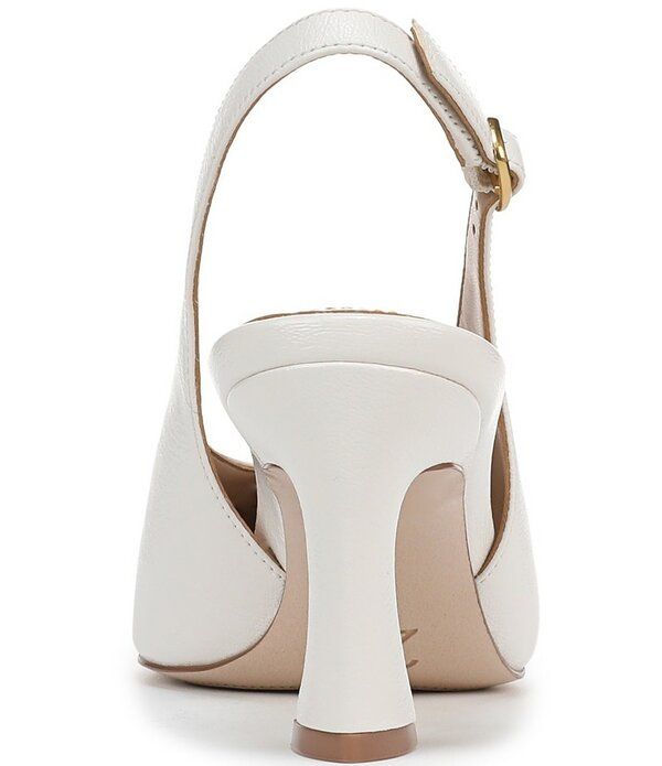 ナチュライザー レディース シューズ パンプス レザー ヒール Naturalizer 27 EDIT Elaine Leather Slingback Dress Heels White ホワイト
