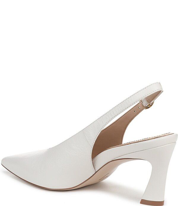 ナチュライザー レディース シューズ パンプス レザー ヒール Naturalizer 27 EDIT Elaine Leather Slingback Dress Heels White ホワイト