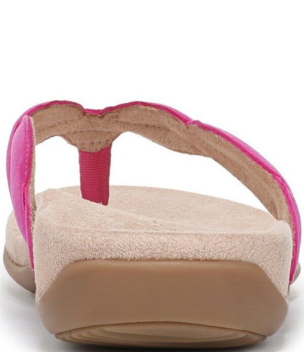 バイオニック レディース シューズ パンプス サンダル スエード Vionic Bella Braid Suede Thong Sandals Rose Violet バイオレット
