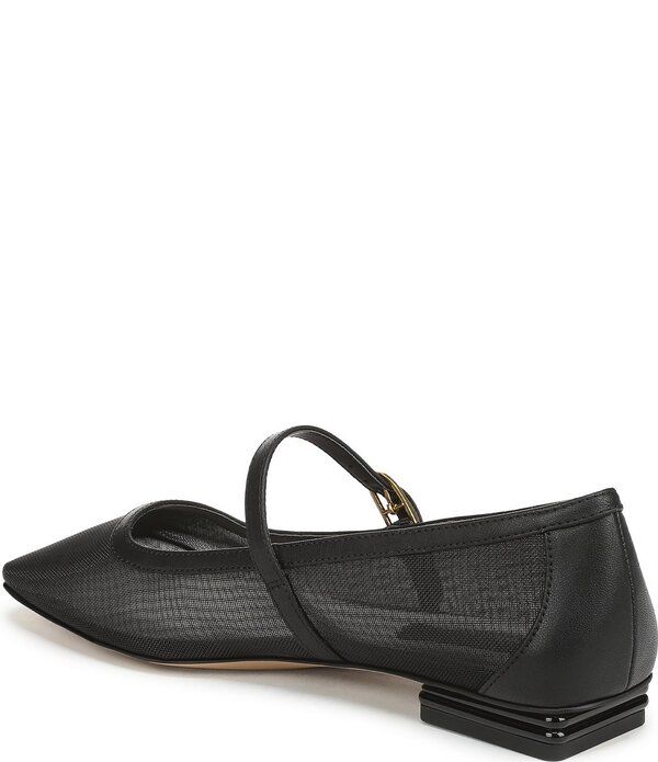 フランコサルト レディース シューズ パンプス メッシュ Franco Sarto Tinsley 7 Mesh Square Toe Mary Jane Flats Black ブラック
