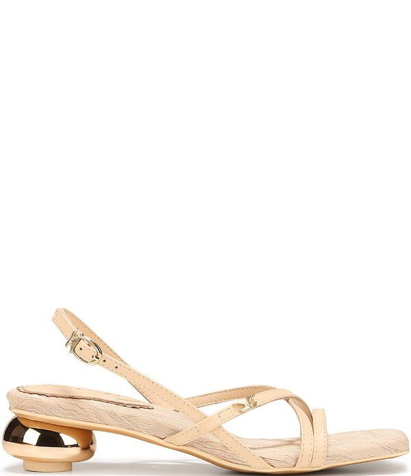 サムエデルマン レディース シューズ ヒール サンダル レザー Circus NY by Sam Edelman Caia Leather Sculpted Heel Strappy Dressandals Vanilla Bean