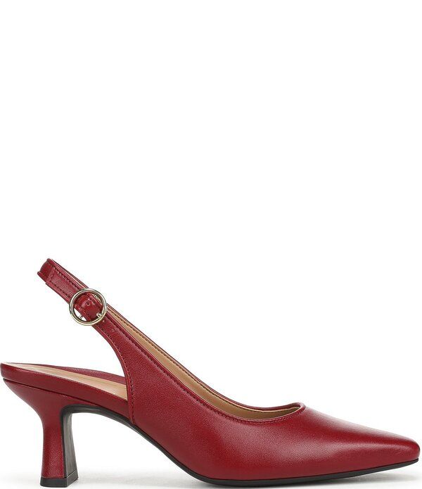 バイオニック レディース シューズ パンプス レザー Vionic Perris Leather Slingback Dress Pumps Cabernet Red レッド｜ハイヒール・パンプス