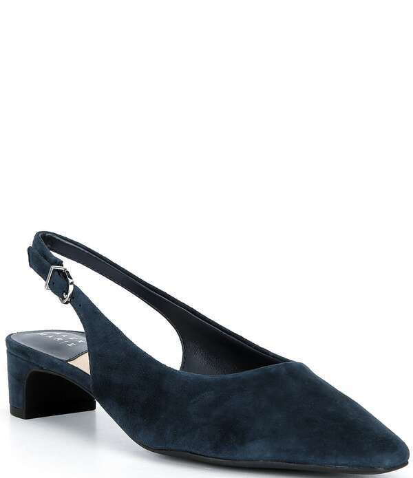 アレックスマリー レディース シューズ ヒール スエード Alex Marie Rumi Suede Slingback Pumpseaport Navy ネイビー