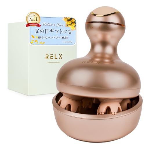 RELX 【熟練ヘッドスパニスト監修】 ヘッドスパ 電動頭皮ブラシ (日本企業企画) ギフト IPX7防水 スカルプケア 3D振動 リラクゼーション器 美容家電 コードレス ギフト プレゼント (ローズゴールド)″mn 6a9636cd