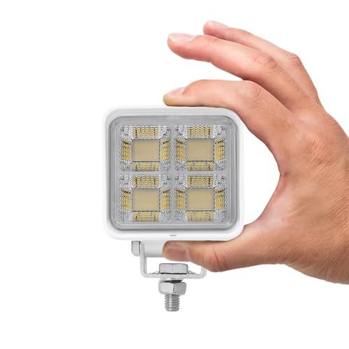 K'sガレージ 船舶用ledデッキライト 45w 5760ルーメン 24v 12v バッテリー対応 LED作業灯 投光器 ワークライト 6000k ホワイト ボディ 車幅灯 タイヤ灯 荷台ライト 軽トラ ライト 屋外照明 除雪機 ライトts 20b620ee