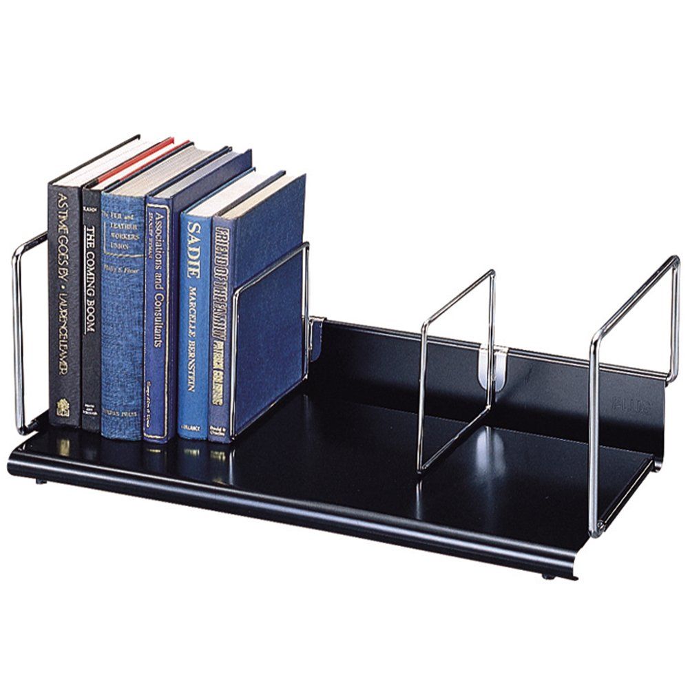 新品 プラス 本立 B型 L 間口62cm 本立仕切棒スライド式:2本 89-266 ブラック