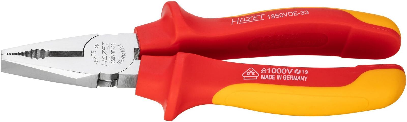 新品 HAZET(ハゼット) VDE絶縁 ペンチ 180mm 1850VDE33