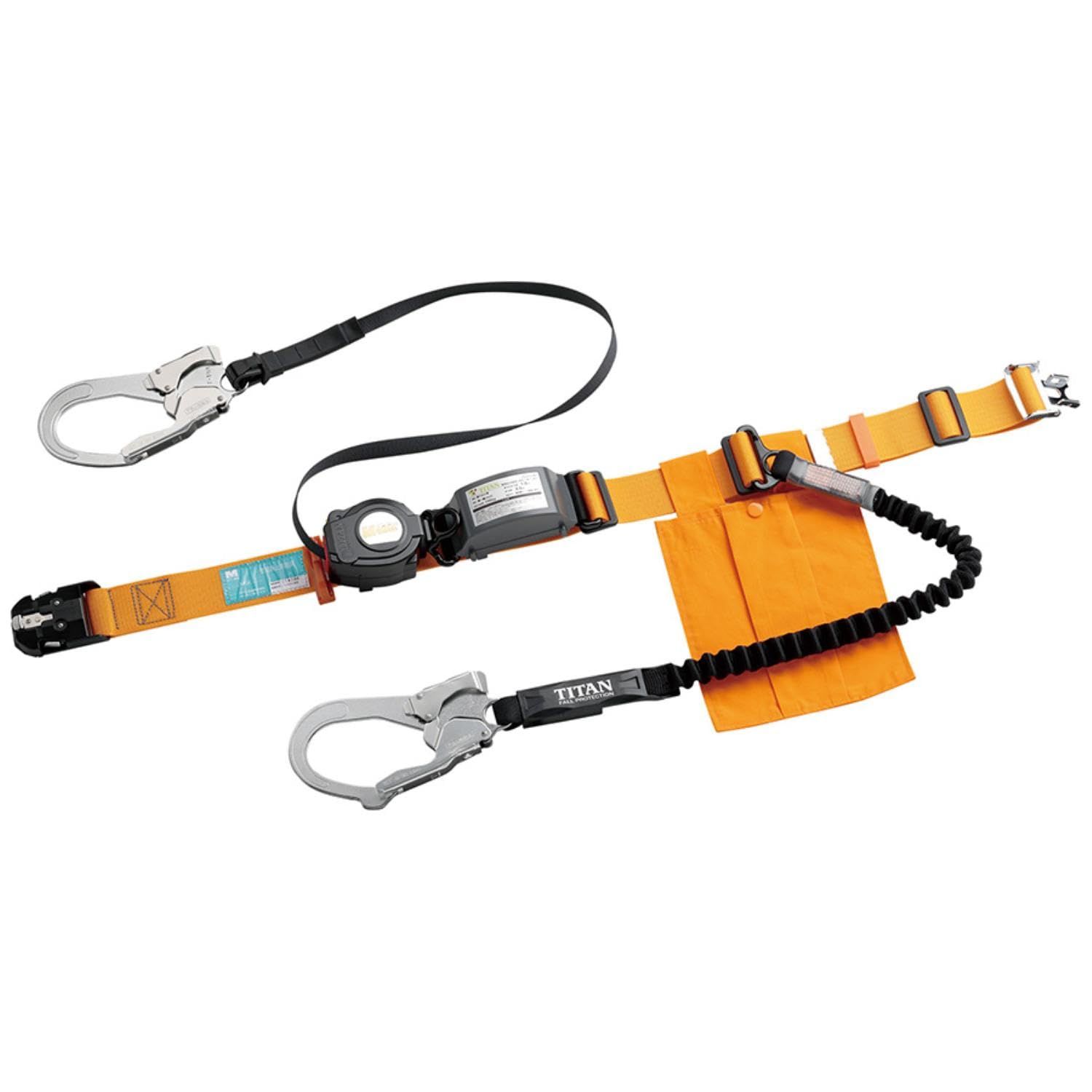 新品 [ミドリ安全] 墜落制止用器具 胴ベルト型 補助ロープ付 新規格適合 100kg以下 MSK 501 10L YL イエロー