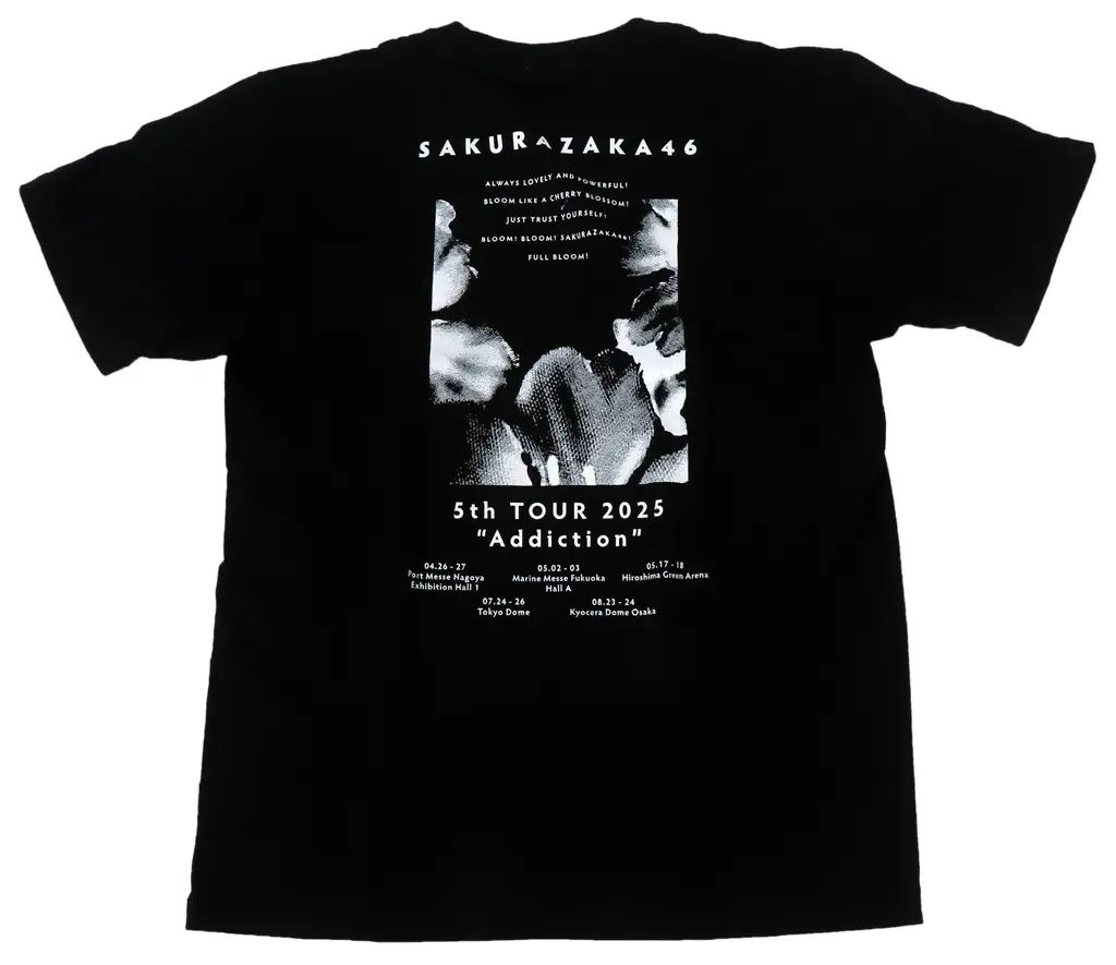 中古】Tシャツ 櫻坂46 5th TOUR 2025 Tシャツ ブラック XLサイズ 「5th
