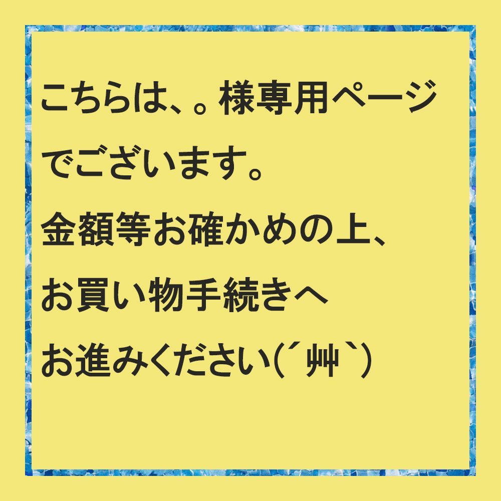 専用】こちらは、 。様専用ページでございます。 - メルカリ