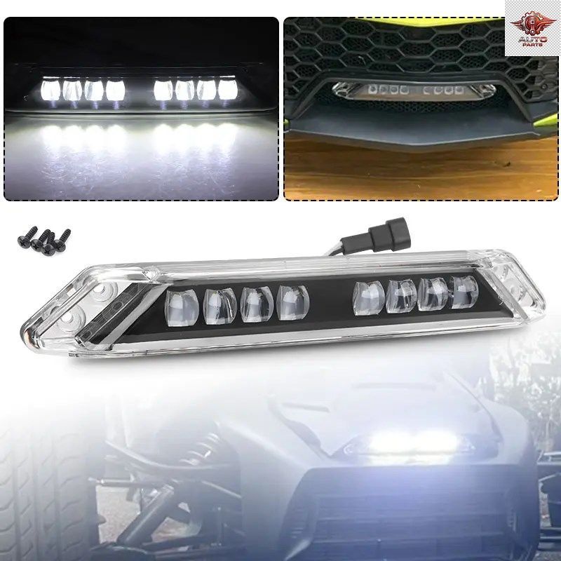 ATV フロントバンパー デイタイムランニングライトバー CAN-AM CAN AM 600 900 2019 - 23 12V DRL 補助 LED ライト