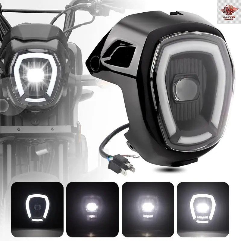 LEDヘッドライトアセンブリ ホンダ ナビ110 2016-21 オートバイ ハイ/ロービーム ヘッドランプ DRL ランニングライト 12V