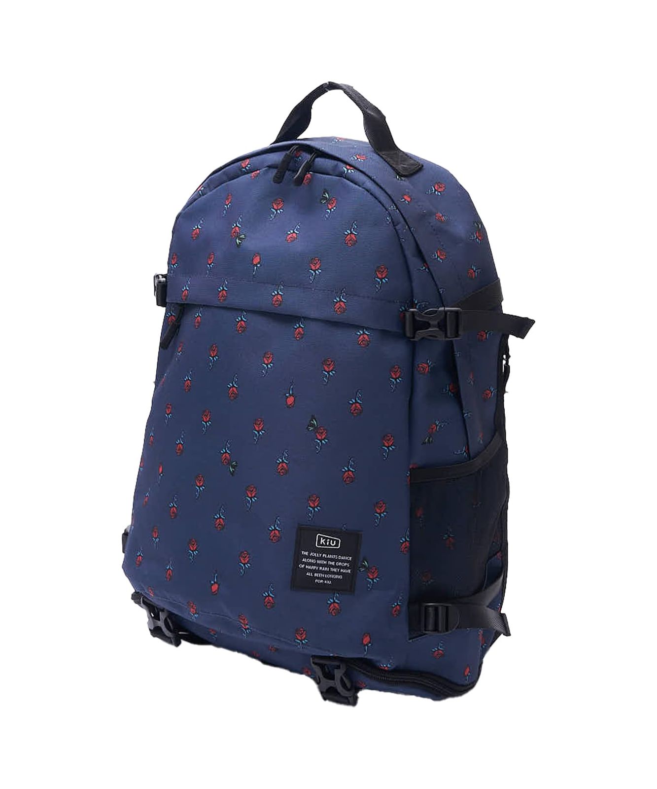 KiU キウ 600D バックパック 600D BACKPACK リュックサック リュック 登山 キャンプ アウトドア 大容量 おしゃれ オシャレ お洒落 男女兼用 容量22L シューズ収納ポケット 靴 サイドファスナー 背面メッシュ 撥水 ローズ K11ｍａ