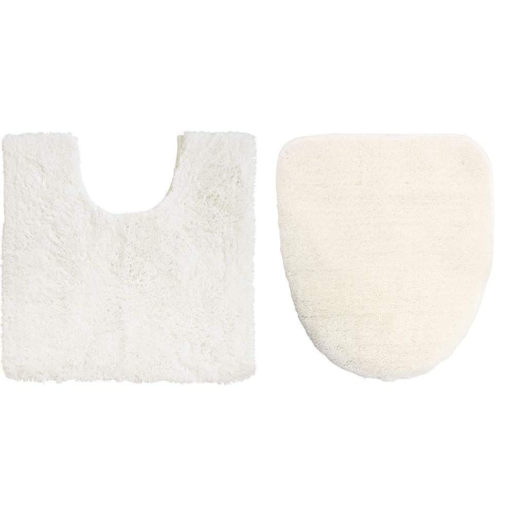 新着商品 【セット買い】オカ(OKA) 乾度良好Dナチュレ ２点セット（レギュラートイレマット＋ロングフタカバー） ホワイト