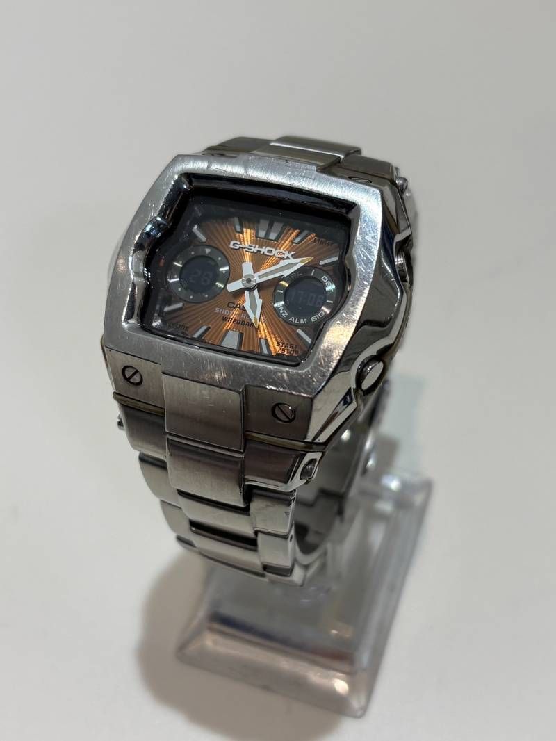 CASIO カシオ G-SHOCK ジーショック G-011D 文字盤 オレンジ 腕時計 アナデジ 稼働品