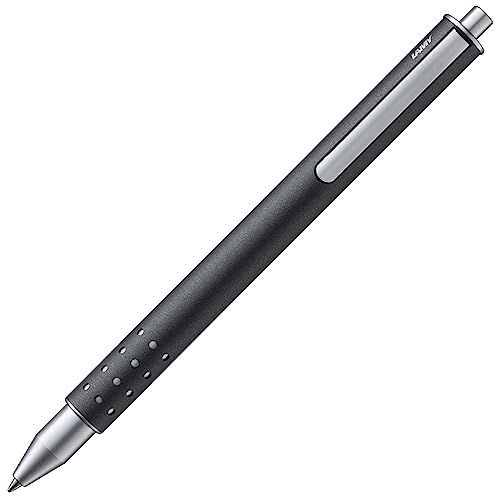LAMY（ラミー） swift アントラシート(anthracite) ローラーボールペン グレー - なめらかな書き心地の上品なローラー ボールペン - 丈夫なメタルボディ & 線幅 B - ローラーボールリフィル 青 LAMY M 66 付きｍａ