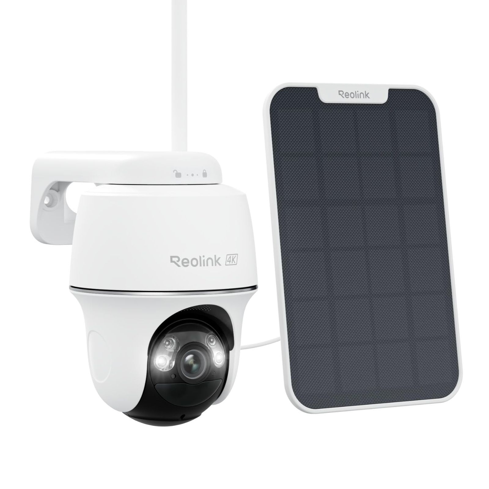 Reolink 防犯カメラ 屋外 ソーラー 4K 800万超高画素 2.4/5GHz Wi-Fi 6 監視カメラ 自動追尾 AI人/車/動物検知 360°全方位 カラー暗視 サイレン/発光威嚇 双方向音声 遠隔監視 タイムプラス機能 ワイヤレ e5ee9d39