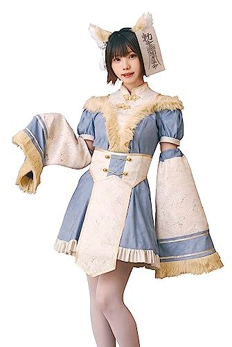 クリアストーン(Clearstone) ダスティコンフィ コスプレ ハロウィン キツネキョンシー レディース ブルーma