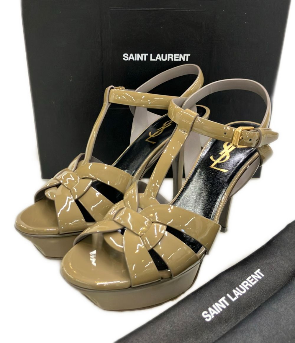 サンローランパリ Tストラップサンダル ハイヒール レディース SIZE 35 SAINT LAURENT PARIS