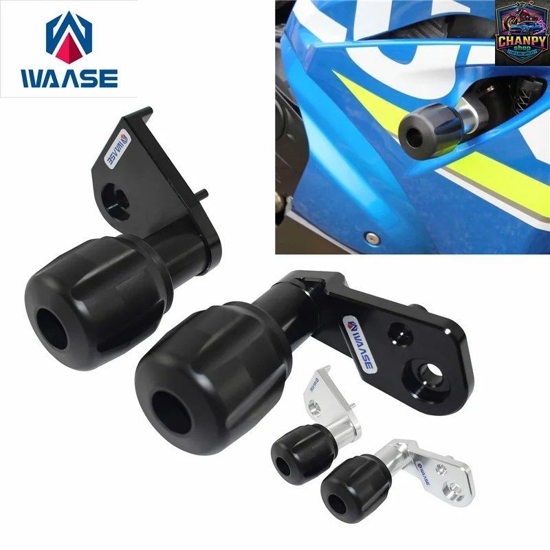 GSX-R 1000 GSXR1000R 2017 - 22 エンジンクラッシュパッド フレームスライダーガードカバー 落下防止プロテクター