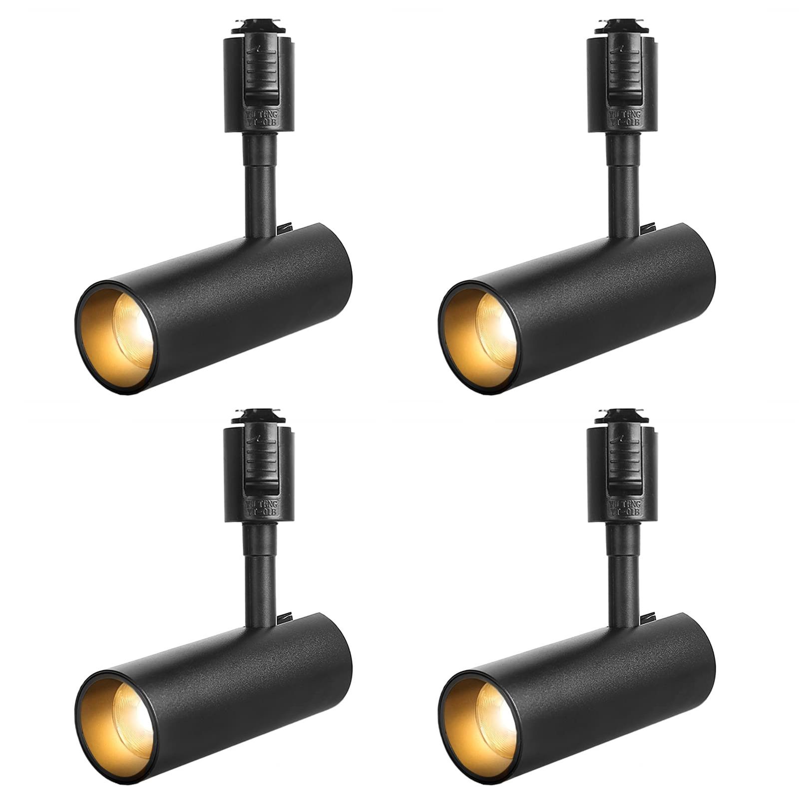 SPAHER ライティングレール用スポットライト LED ダクトレール 照明 100W相当 植物育成ライト 取付け簡単 角度調節可能 電球不要 照明器具 明るい おしゃれ 玄関 リビング キッチン インテリア 10W 1200LM ブラック（電球色 国内発送