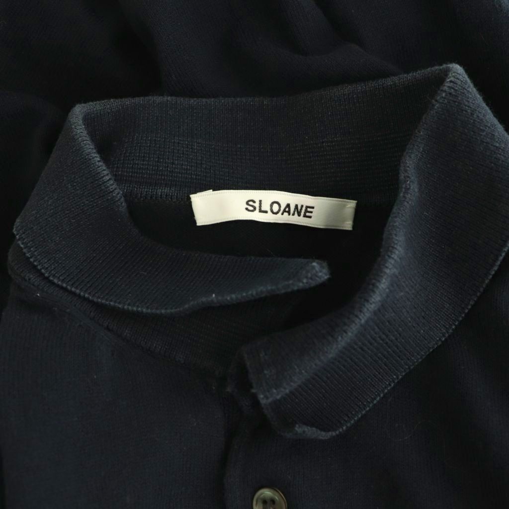 スローン SLOANE 14G コットン天竺 半袖ポロシャツニット カットソー 2