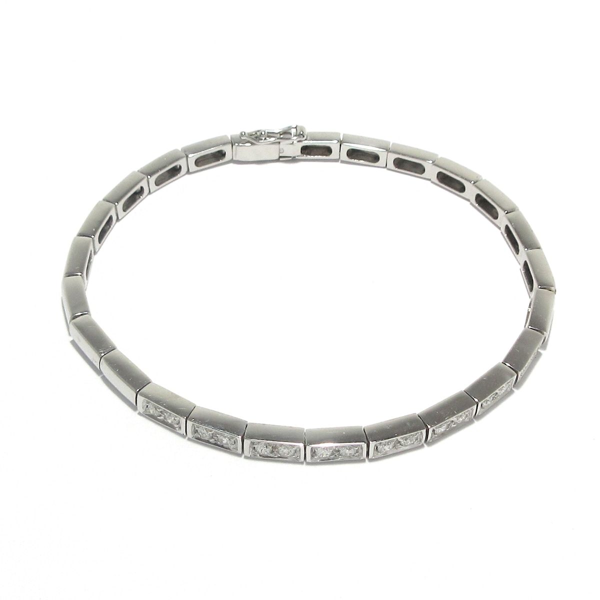 Unbranded(ノーブランド) ブレスレット美品 K18WG×ダイヤモンド 総重量:15.5g 239,760円