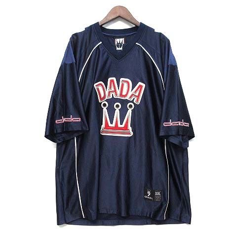 ダダ シュプリーム DADA Supreme ゲームシャツ 半袖 ネイビー 紺 XL 98402