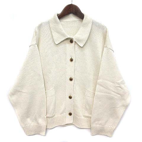 ネストローブ nest Robe 2026SS 5G ハイツイスト コットン ニット ジャケット オフシロ F 01261-1141 美品