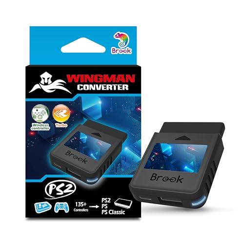 Brook Wingman PS2 Converter ウィングマンPS2 コンバーター PS2/PS/PS Classicゲーム機に対応 コントローラー変換アダプター スーパーコンバーター ゲーミングアダプター ターボとリマッピング【公式正規品】ｍａ